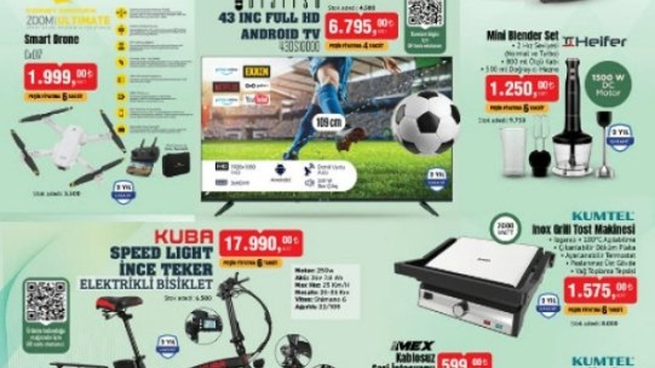 BİM Aktüel yayınlandı ! Smart Drone satışta !