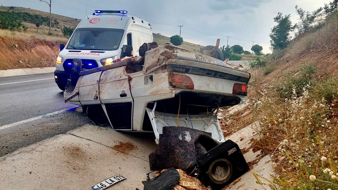 Tek yönlü trafik kazasında 1 kişi yaralanmış.