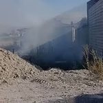 Çayırlı Köyü'nde kuru otlar alev aldı