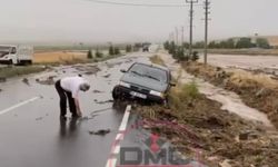 Yıldıztepe’de Araç Heyelana Kapıldı