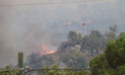 Dağ taş yandı, Türk bayrağı alevlerden korundu