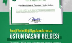 NÖHÜ'ye 'Üstün Başarı Belgesi' verildi