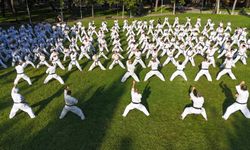 240 Kişilik Karate Şovu Görsel Şölen Oluşturdu