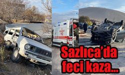 Sazlıca'da feci kaza 4 yaralı 1'i ağır