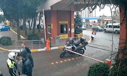 Kasksız motosikletli polisin burnunu kırdı