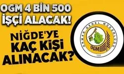 Niğde’de İş arayanlar müjde! Başvurular başladı! 4 bin 500 personel alınacak! İşte şartlar