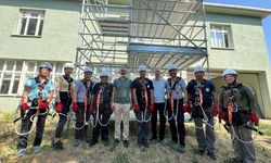Yüksekte çalışma eğitimi gerçekleştirildi