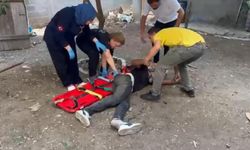 Polisi gören torbacı damdan atmayıp ayağını kırdı