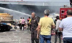 Fabrikada teneke sürtünmesi yangına neden oldu