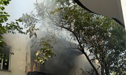 Ev yangını mahallede paniğe neden oldu