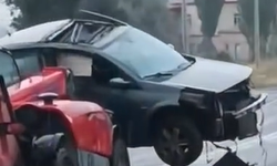 Niğde'de kontrolden çıkan otomobil takla attı