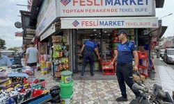 Kaldırımları işgal eden tezgahlar kaldırıldı