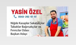 Yasin Özel kasaplar odasına adaylığını açıkladı