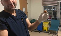 Yuttuğu ceviz yemek borusundan çıkarıldı