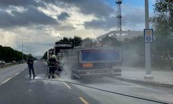 Freni tutmayan Tır’ın balataları yandı