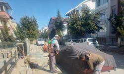 Temizlik çalışmalarında araçlara brandalı önlem