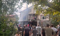 Ev yangını: Tüpün patlama anı kamerada