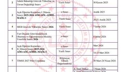 2026 yılı sınav uygulama takvimi yayımlandı