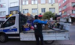 Zabıtadan kaldırım işgaline sıkı denetim