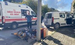 Eğitim pistinde feci kaza...Ehliyetsiz genç kuryeye çarptı