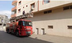 Demir korkulukta sıkışan güvercini itfaiye kurtardı