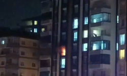Niğde’de 10 katlı apartmanda yangın
