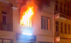 Apartmanda çıkan yangın ekiplerce söndürüldü