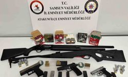 Ruhsatsız silah ve mühimmat ele geçirildi