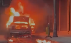 Bor’da Otomobil yandı, sürücü son anda kurtuldu