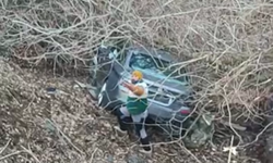 Çamardı’da otomobil şarampole uçtu