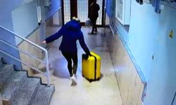 Güllü'nün kızının arkadaşı ile birlikte bavullarla binadan çıktığı anlara ilişkin görüntü ortaya çıktı