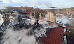 Yangında bir evin çatısı hasar gördü