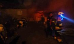 Hayvan damı ve samanlıkta yangın