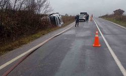 Petrol tankeri devrildi