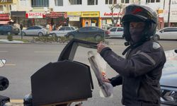 Niğde’de soğuk havaların görünmez emektarları motokuryeler