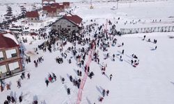 Kar keyfi Ketençimen Kayak Merkezi'nde yaşandı