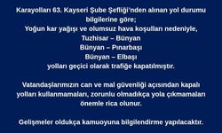 Ulaşıma kar engeli