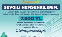 22 milyon TL'lik destek ödemeleri öğrencilerin hesaplarına aktarıldı
