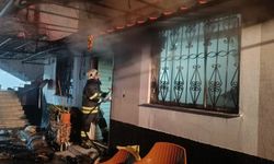 Müstakil evde çıkan yangın ekipler tarafından söndürüldü