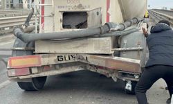 Otomobil tankere arkadan çarptı: 1 yaralı