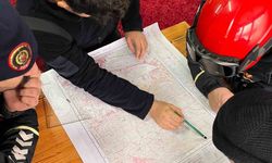 Zorlu kış şartlarında kurtarma tatbikatı