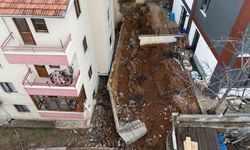 İstinat duvarı yıkıldı: 5 apartman boşaltıldı