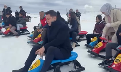 Niğde’de gençler Ketençimen’de kayak yaptı