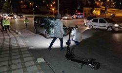 Hafif ticari araçla scooter çarpıştı: 1 ağır yaralı