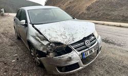 Kayak merkezine gitmek için yola çıkan aile kaza yaptı