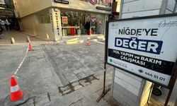 Niğde’de Yeni Çarşı’daki kırık taşlar onarıldı