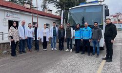 Mobil sağlıklı hayat ekipleri Kayırlı Köyünde