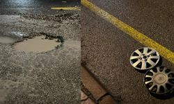 Niğde’de tümsek jant kapaklarını uçurdu