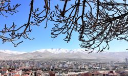 Niğde'de kış ve bahar aynı karede