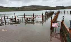 Yağan kar eridi, göletlerde su seviyesi arttı
